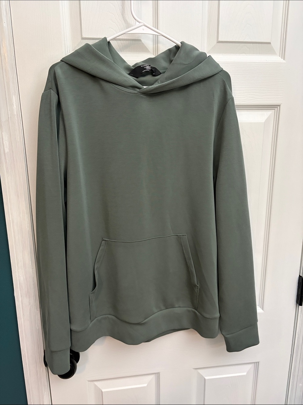 Men's Hooded Pullover Sweatshirt in Olive Green